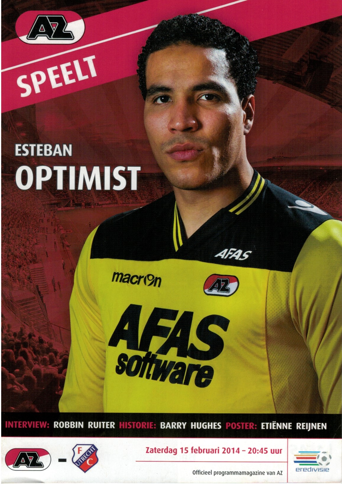 AZ Programma 15-feb-2014 FC Utrecht thuis